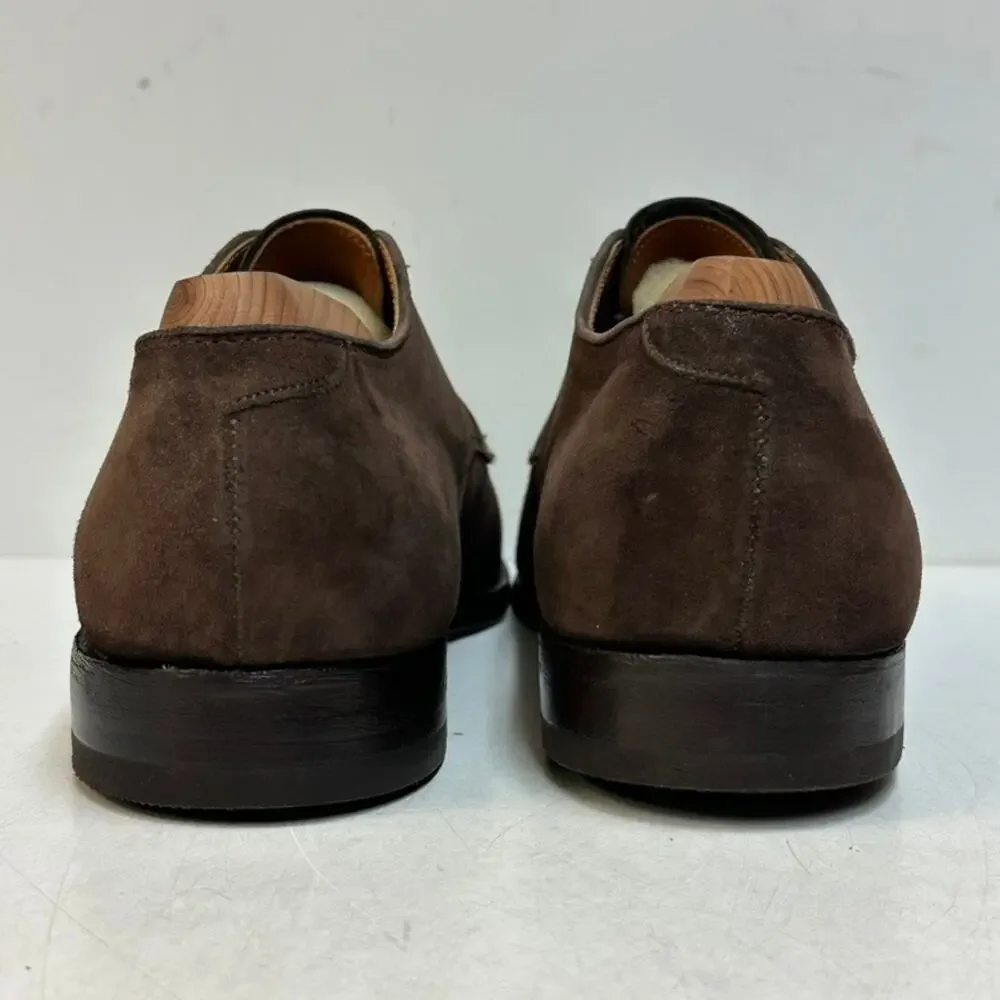 FULLY RESOLED Alden x Brooks Brothers 2293 Brown Suede Cap Toe Derby USA 8.5 D